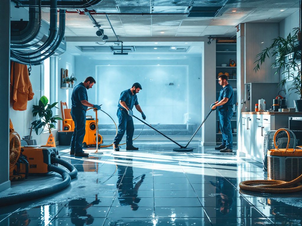 basement flooding cleanup residential