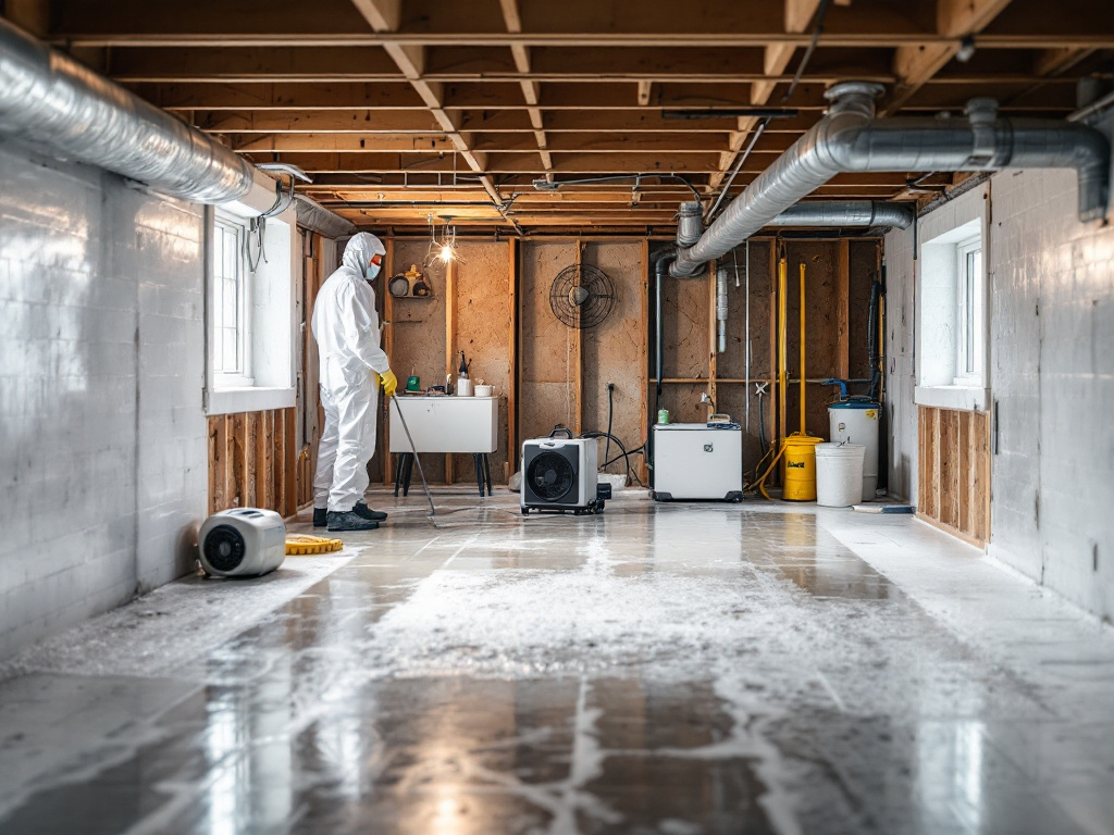 residential crawlspace drying and cleanup