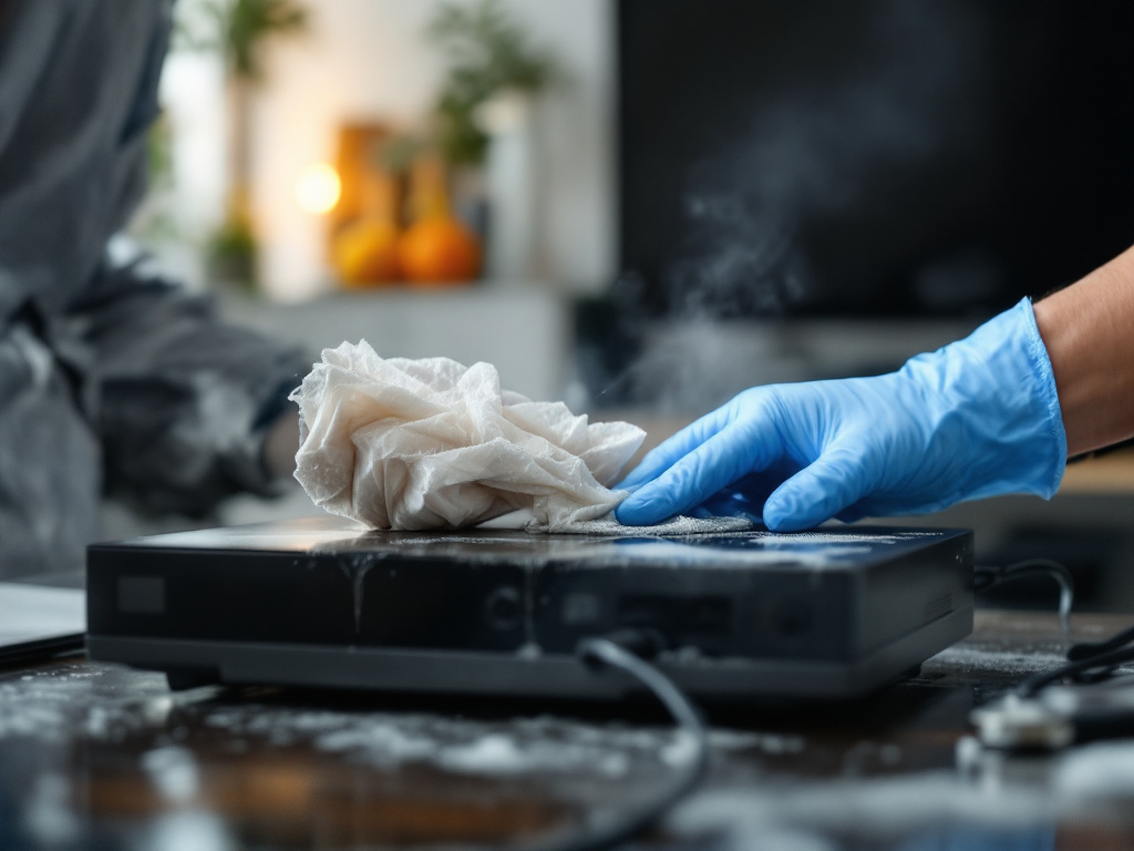 residential electronics cleaning after fire