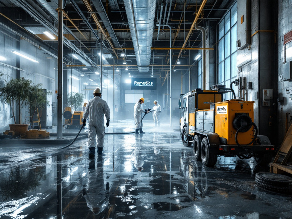 industrial water damage cleanup